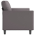 3-osobowa sofa, szara, 180 cm, sztuczna skóra