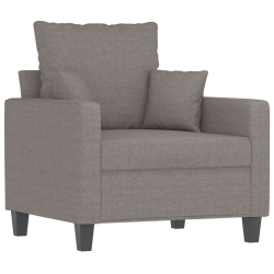 Fotel, taupe, 60 cm, obity tkaniną