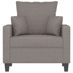 Fotel, taupe, 60 cm, obity tkaniną