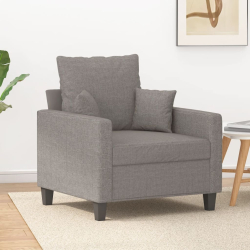 Fotel, taupe, 60 cm, obity tkaniną