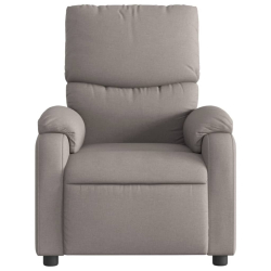 Fotel rozkładany, kolor taupe, obity tkaniną
