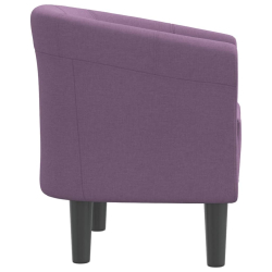 Fotel klubowy, fioletowy, obity tkaniną