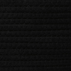 Kosz z pokrywą, biało-czarny, Ø40x35 cm, bawełna