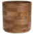Home&Styling Zestaw 3 doniczek, lite drewno mango, naturalny kolor
