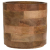 Home&Styling Zestaw 3 doniczek, lite drewno mango, naturalny kolor