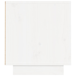 Szafka pod telewizor, biała, 140x35x40 cm, lite drewno sosnowe