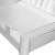 Leżak z poduszką, biały, 186x60x29 cm, PP