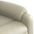 Rozkładany fotel masujący, kremowe, sztuczna skóra
