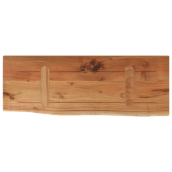 Półka ścienna, 80x30x2,5 cm, drewno akacjowe, naturalna krawędź