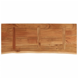 Blat do stołu, 100x40x2,5cm, drewno akacjowe, naturalna krawędź