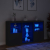 Szafka z oświetleniem LED, czarna, 181,5x37x100 cm