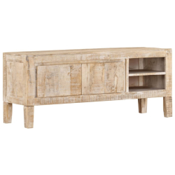 Szafka pod TV, 110x35x46 cm, lite drewno mango
