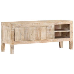 Szafka pod TV, 110x35x46 cm, lite drewno mango