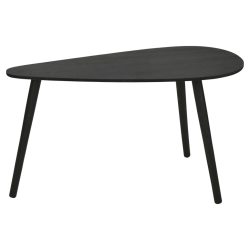 Home&Styling Zestaw 2 stolików w kształcie kropli, czarny