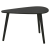 Home&Styling Zestaw 2 stolików w kształcie kropli, czarny