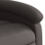 Rozkładany fotel, ciemnobrązowy, skóra naturalna
