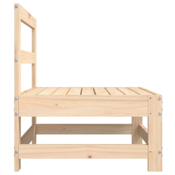 Ogrodowa sofa środkowa, lite drewno sosnowe