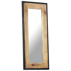 Lustro, 110 x 50 cm, lite drewno mango