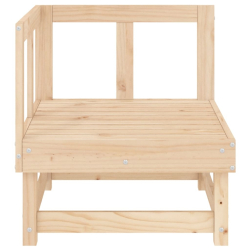 Ogrodowa sofa narożna, lite drewno sosnowe