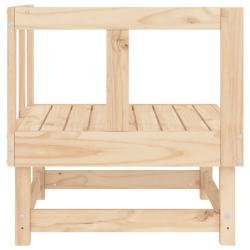 Ogrodowa sofa narożna, lite drewno sosnowe