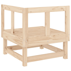 Ogrodowa sofa narożna, lite drewno sosnowe