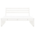 Sofa środkowa do ogrodu, biała, 120x80 cm, lite drewno sosnowe