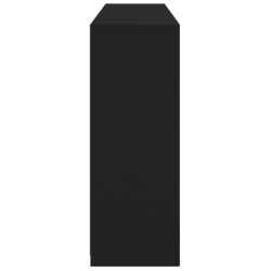 Szafki z oświetleniem LED, 3 szt., czarne