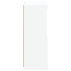 Szafka z oświetleniem LED, biała, 60,5x37x100 cm