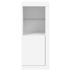 Szafka z oświetleniem LED, biała, 41x37x100 cm