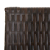 Parawan 6-panelowy, brązowy, polirattan