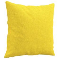 3-osobowa sofa wypoczynkowa z poduszkami, jasnożółta, 180 cm