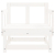 Krzesła ogrodowe, 2 szt., białe, lite drewno sosnowe