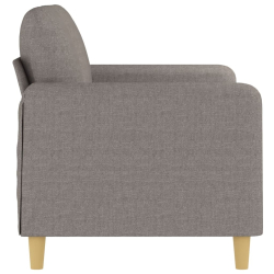 Sofa 2-osobowa, kolor taupe, 120 cm, tapicerowana tkaniną