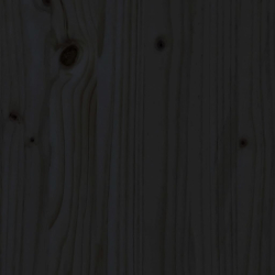 4-cz. zestaw mebli ogrodowych, czarny, lite drewno sosnowe