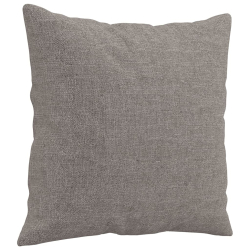 3-cz. komplet wypoczynkowy z poduszkami, taupe, tkanina