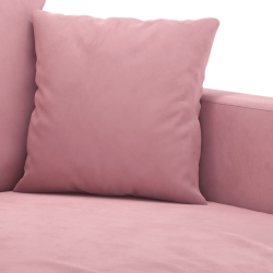Sofa 2-osobowa, różowy, 120 cm, tapicerowana aksamitem