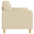 3-osobowa sofa, kremowa, 180 cm, tapicerowana tkaniną