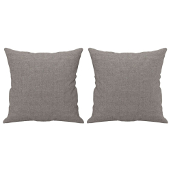 3-osobowa sofa z poduszkami, kolor taupe, 180 cm, tkanina