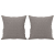 3-osobowa sofa z poduszkami, kolor taupe, 180 cm, tkanina