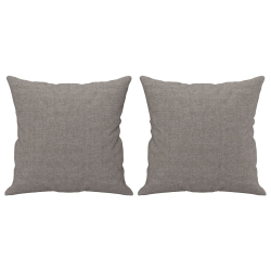 2-cz. komplet wypoczynkowy z poduszkami, taupe, tkanina