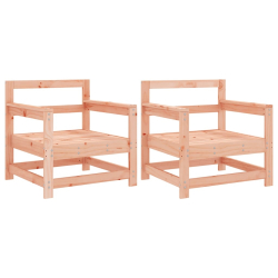 Krzesła ogrodowe, 2 szt., lite drewno daglezjowe