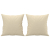 3-osobowa sofa z poduszkami, kremowa, 180 cm, tkanina