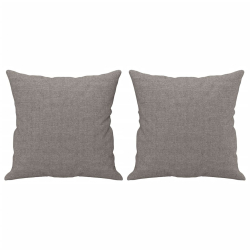 3-cz. komplet wypoczynkowy z poduszkami, taupe, tkanina