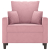 Fotel, różowy, 60 cm, obity aksamitem