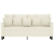 Sofa 2-osobowa, kremowy, 140 cm, tapicerowana aksamitem