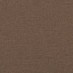 Sofa 2-osobowa, brązowa, 140 cm, tapicerowana tkaniną