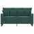 Sofa 2-osobowa, ciemnozielona, 120 cm, tapicerowana aksamitem