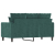 Sofa 2-osobowa, ciemnozielona, 120 cm, tapicerowana aksamitem