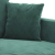 Sofa 2-osobowa, ciemnozielona, 120 cm, tapicerowana aksamitem
