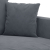 Fotel, ciemnoszary, 60 cm, obity aksamitem